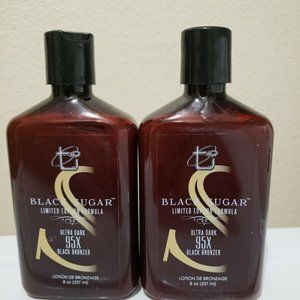 2 TAN ASZU BLACK SUGAR 95X BLACK BRONZER LOTION